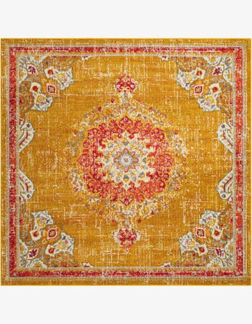 Gold Madeline Square Rug