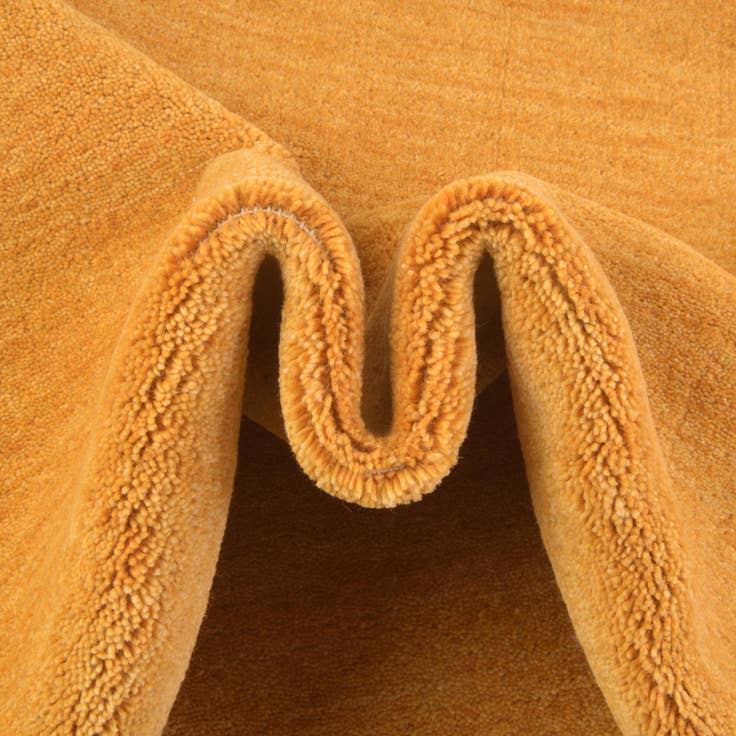 Detail image of 9' 10 x 9' 10 Hand Knotted Solid Gabbeh Wool Square Rug