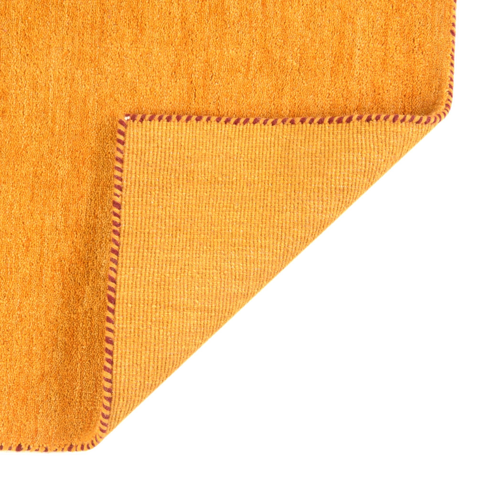 9' 10 x 9' 10 Hand Knotted Solid Gabbeh Wool Square Rug