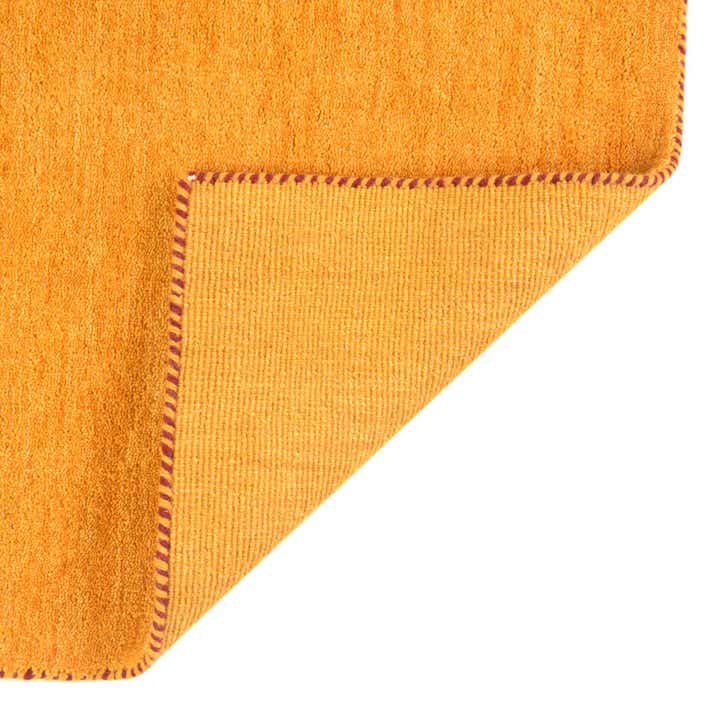 9' 10 x 9' 10 Hand Knotted Solid Gabbeh Wool Square Rug