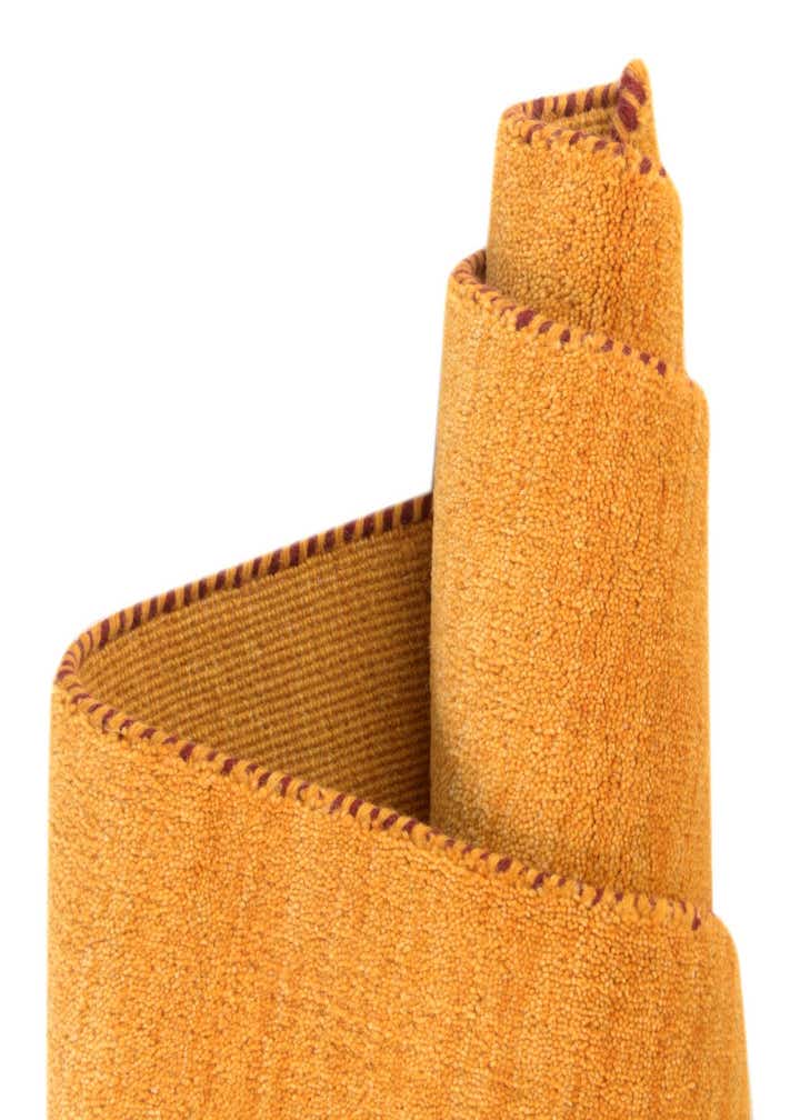 9' 10 x 9' 10 Hand Knotted Solid Gabbeh Wool Square Rug