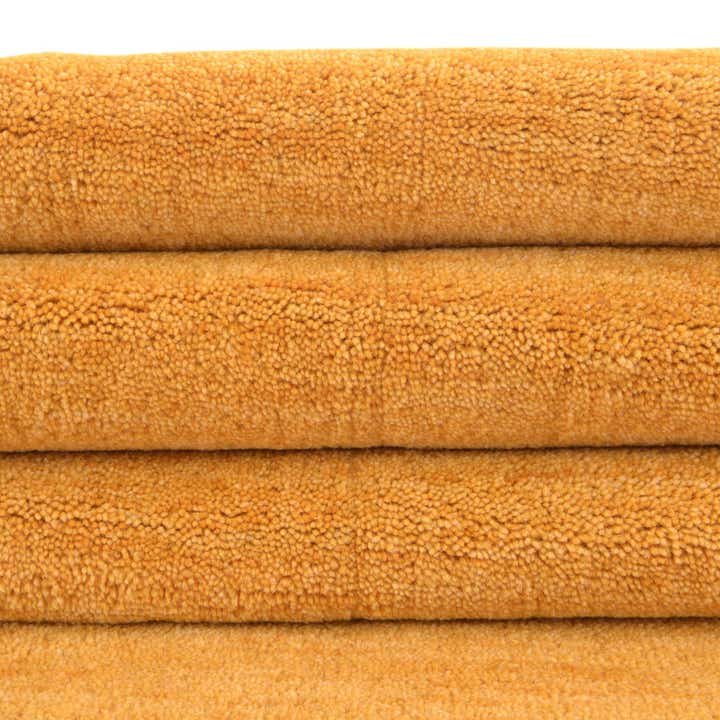 9' 10 x 9' 10 Hand Knotted Solid Gabbeh Wool Square Rug