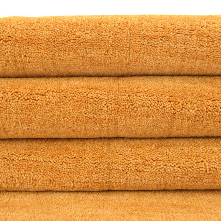 Detail image of 9' 10 x 9' 10 Hand Knotted Solid Gabbeh Wool Square Rug