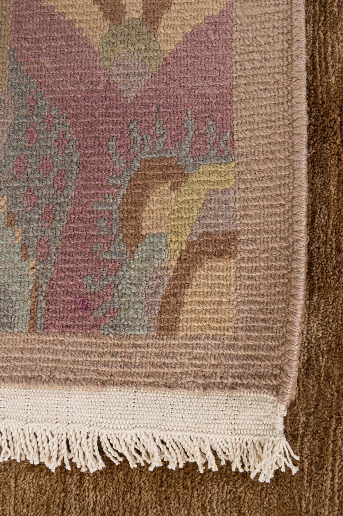 6' 7 x 6' 7 Hand Knotted Tibet Wool Square Rug