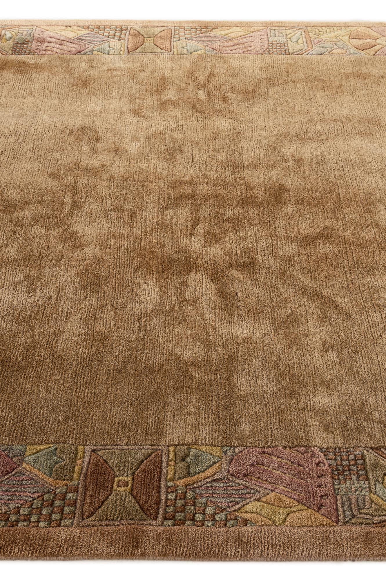 6' 7 x 6' 7 Hand Knotted Tibet Wool Square Rug
