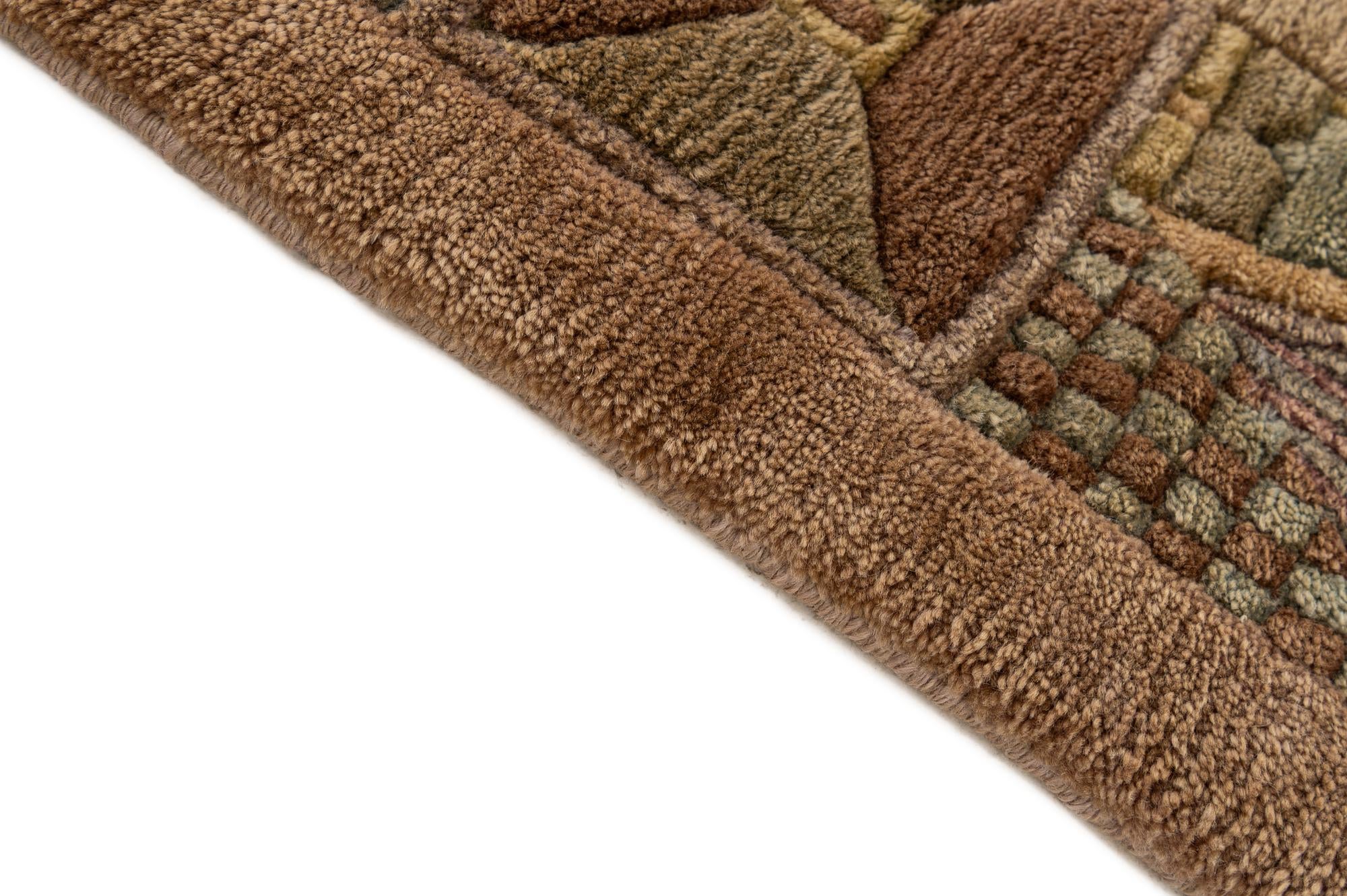 6' 7 x 6' 7 Hand Knotted Tibet Wool Square Rug