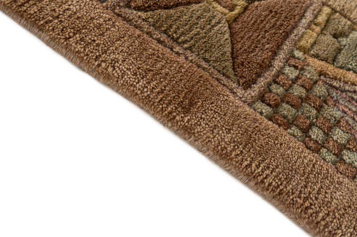 6' 7 x 6' 7 Hand Knotted Tibet Wool Square Rug