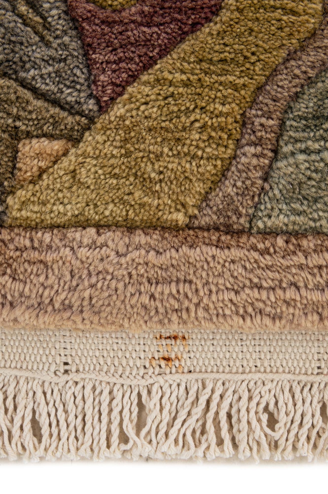 6' 7 x 6' 7 Hand Knotted Tibet Wool Square Rug