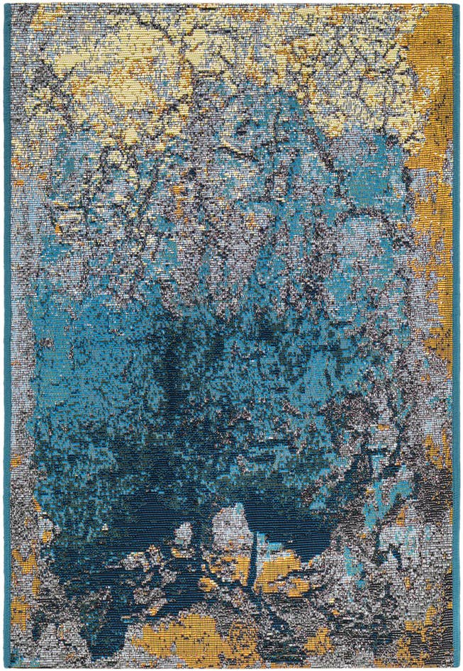 Detail image of 2' x 3' Easy-Clean Modern Indoor / Outdoor Rug