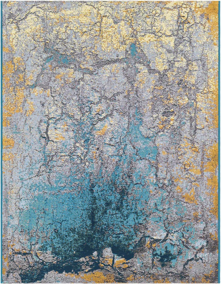 Detail image of 4' x 6' Easy-Clean Modern Indoor / Outdoor Rug