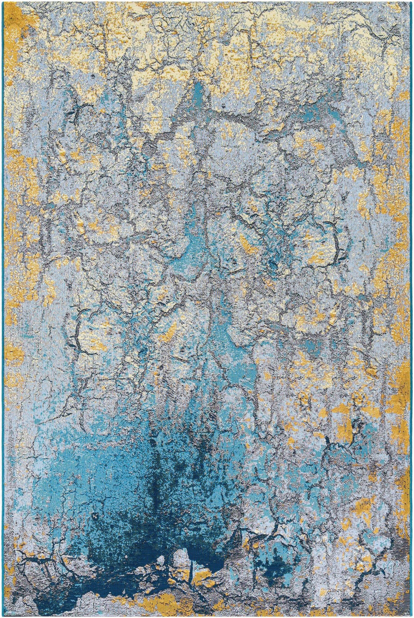 6' x 9'  Washable Modern Indoor / Outdoor Rug