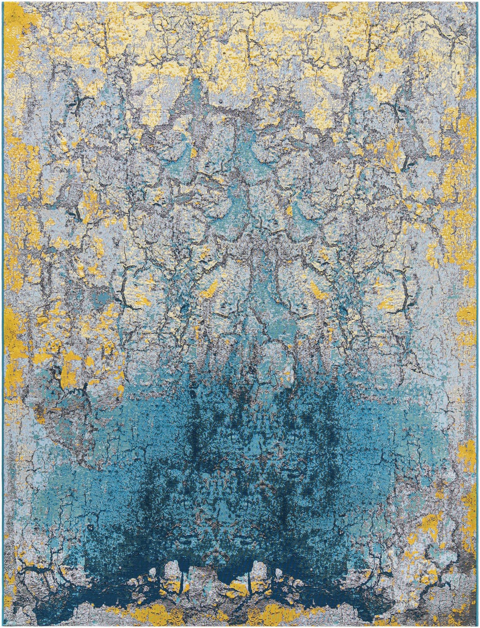 7' 10 x 10'  Washable Modern Indoor / Outdoor Rug