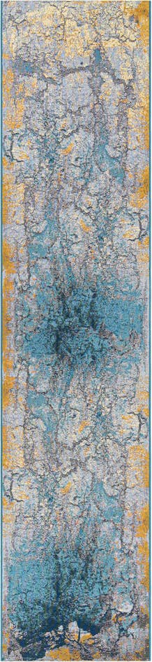 Detail image of 2' 7 x 12' Easy-Clean Modern Indoor / Outdoor Runner Rug