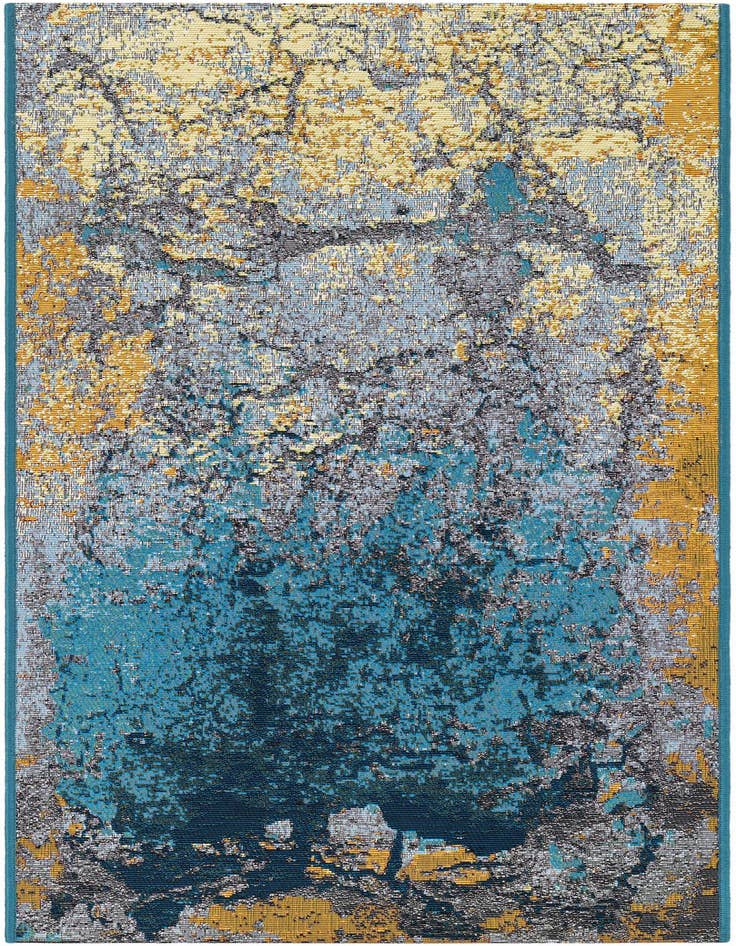 Detail image of 2' x 5' Easy-Clean Modern Indoor / Outdoor Runner Rug