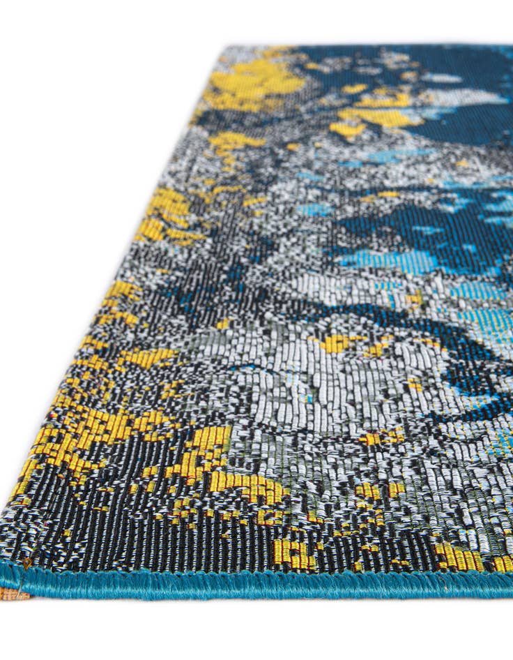 Detail image of 2' x 6'  Washable Modern Indoor / Outdoor Runner Rug