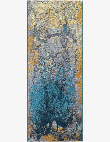 2' x 5' Easy-Clean Modern Indoor / Outdoor Runner Rug