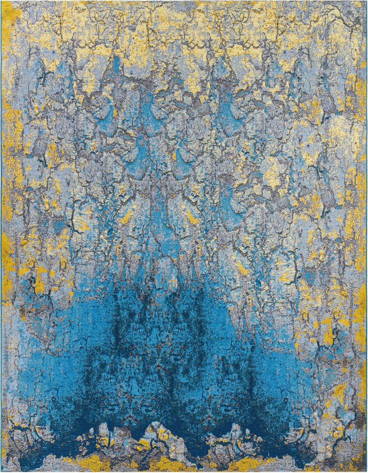 Detail image of 10' x 10' Easy-Clean Modern Indoor / Outdoor Square Rug
