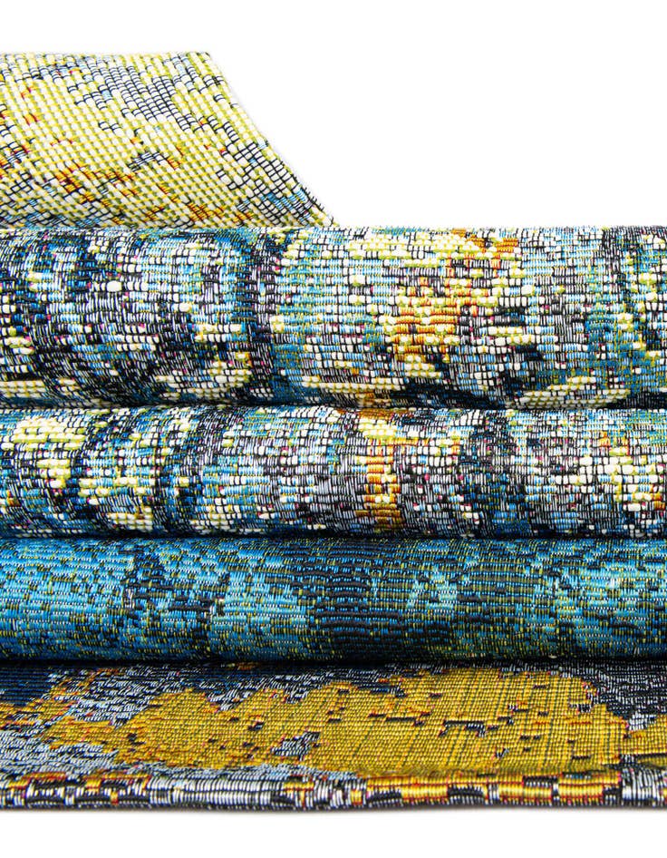 Detail image of 10' x 10'  Washable Modern Indoor / Outdoor Square Rug