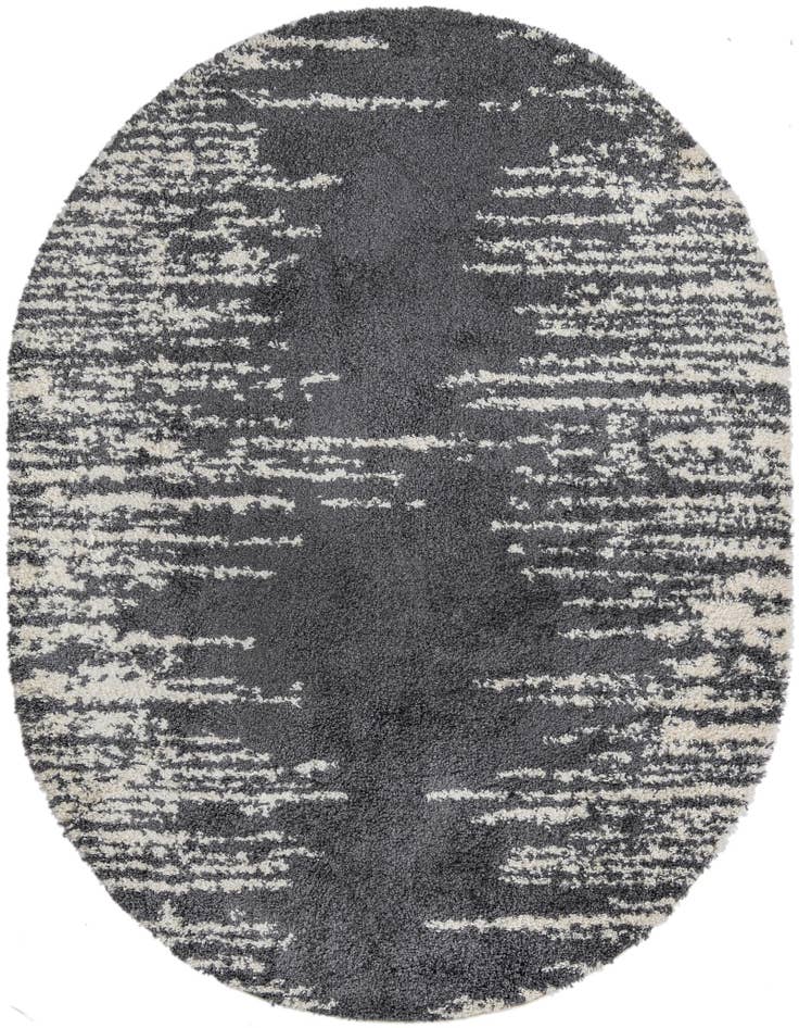 Detail image of 7' 10 x 9' 10 Serenity Shag Oval Rug