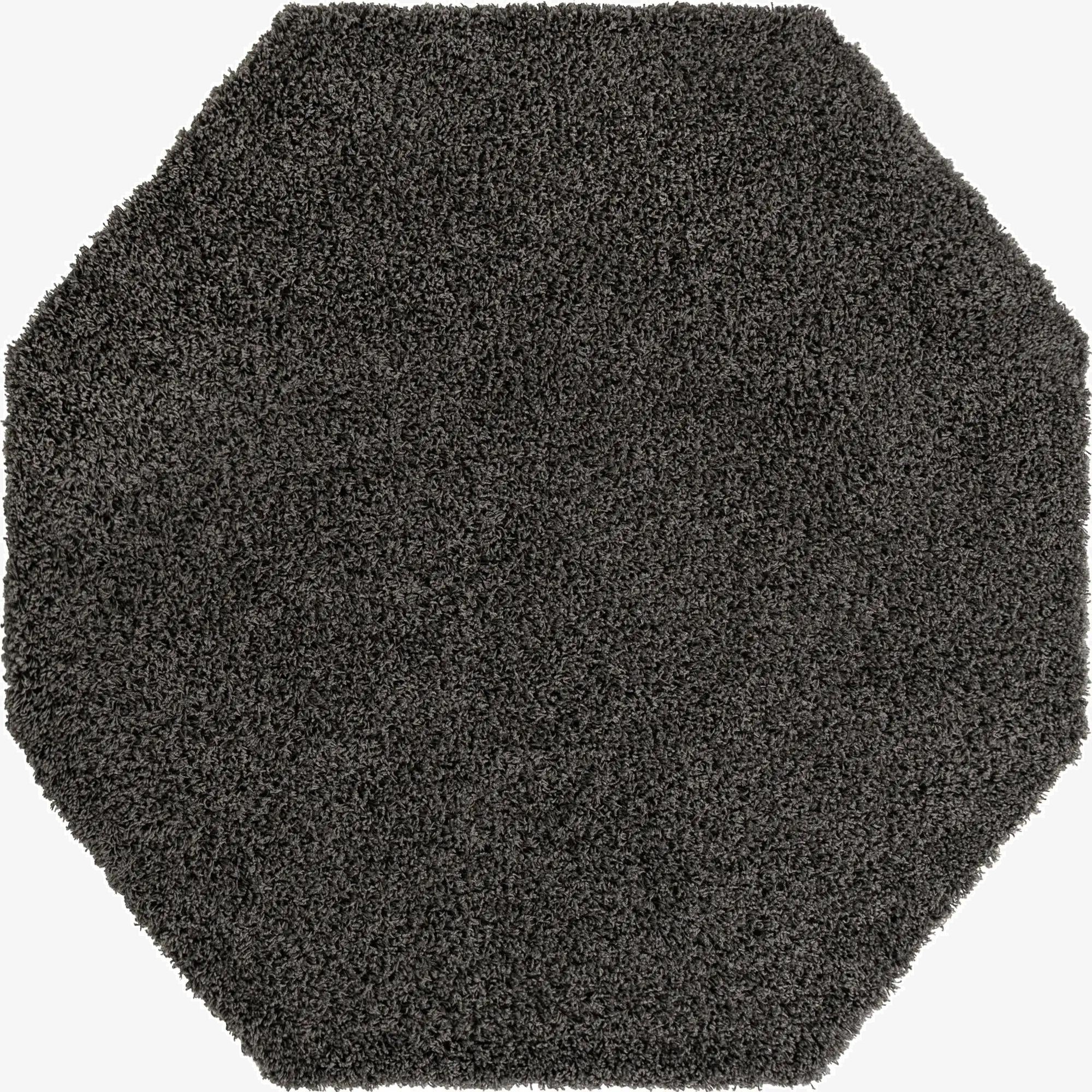 Primary image 6' x 6' Solid Shag Octagon Rug