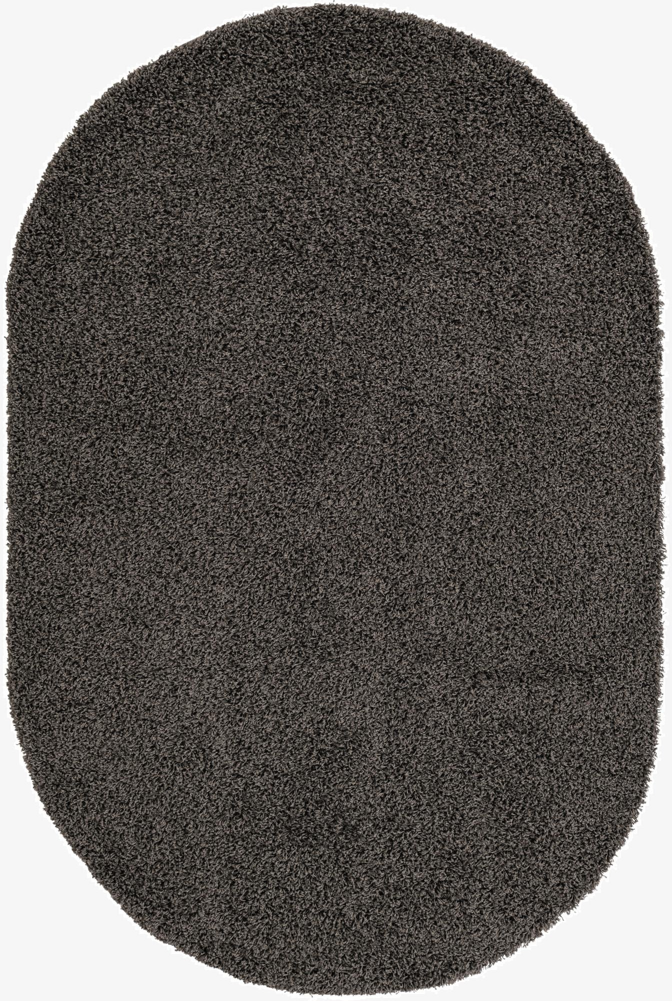 Primary image 5' 3 x 8' Solid Shag Oval Rug
