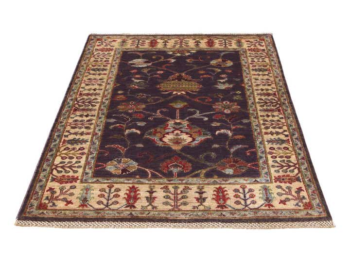 3' 4 x 4' 11 Hand Knotted Ariana Ziegler Rug