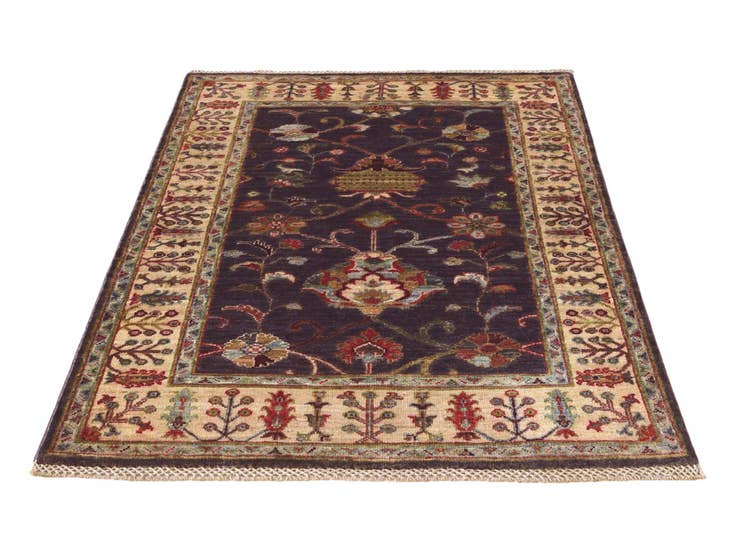 Detail image of 3' 4 x 4' 11 Hand Knotted Ariana Ziegler Rug