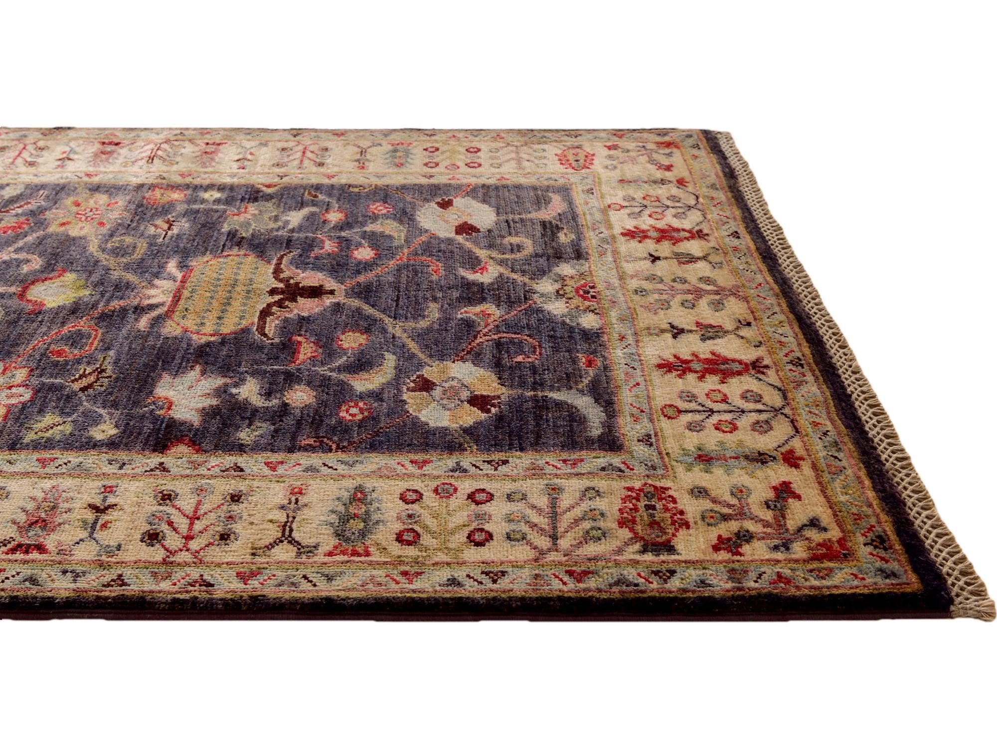 3' 4 x 4' 11 Hand Knotted Ariana Ziegler Rug