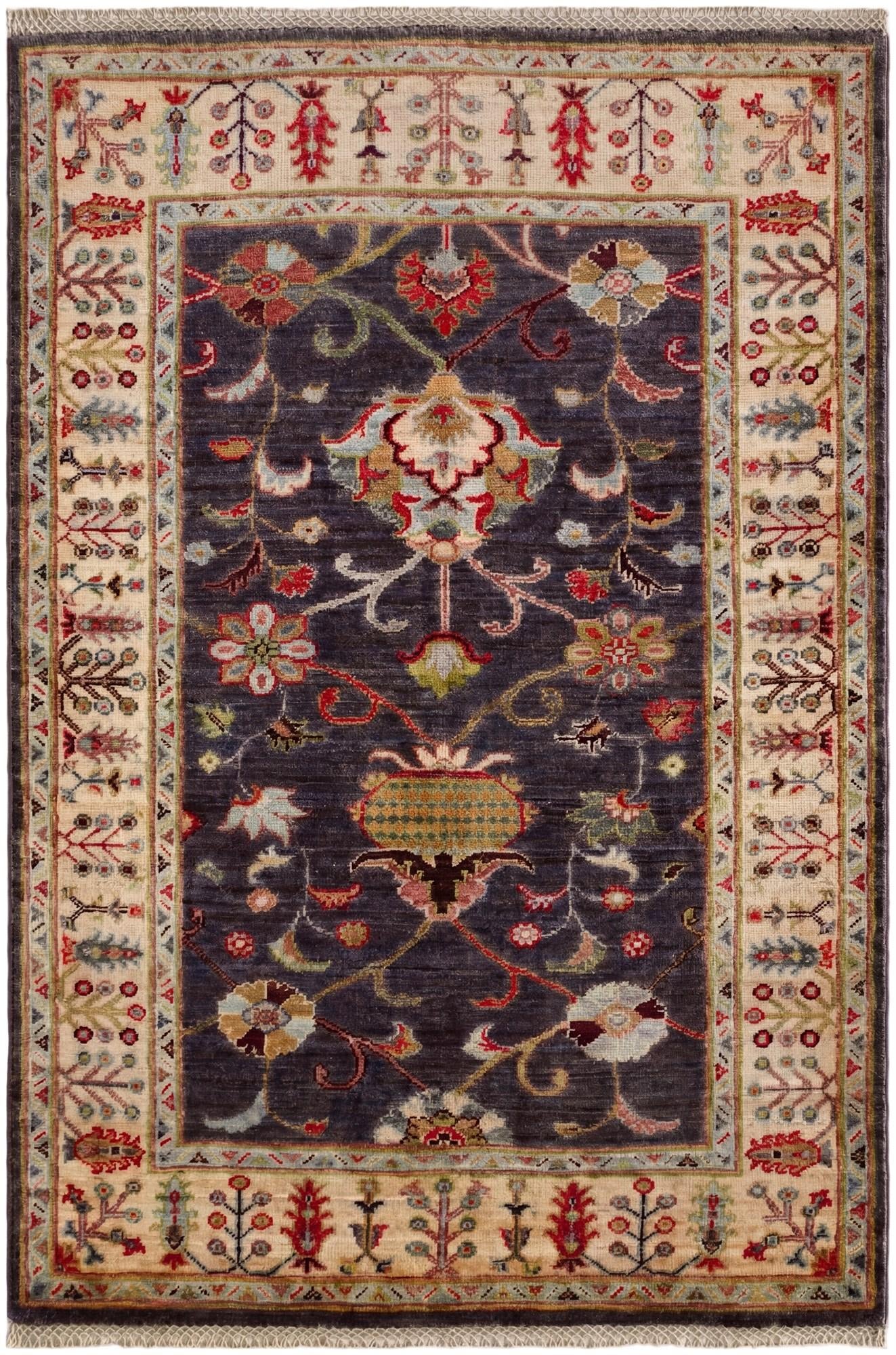 3' 4 x 4' 11 Hand Knotted Ariana Ziegler Rug