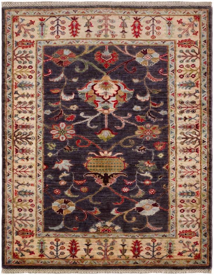 Detail image of 3' 4 x 4' 11 Hand Knotted Ariana Ziegler Rug