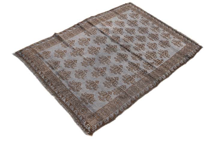 3' x 4' 3 Hand Knotted Balouch Wool Rug