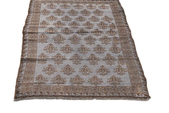 3' x 4' 3 Hand Knotted Balouch Wool Rug