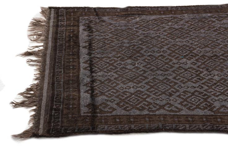 Detail image of 3' 4 x 4' 9 Hand Knotted Balouch Wool Rug