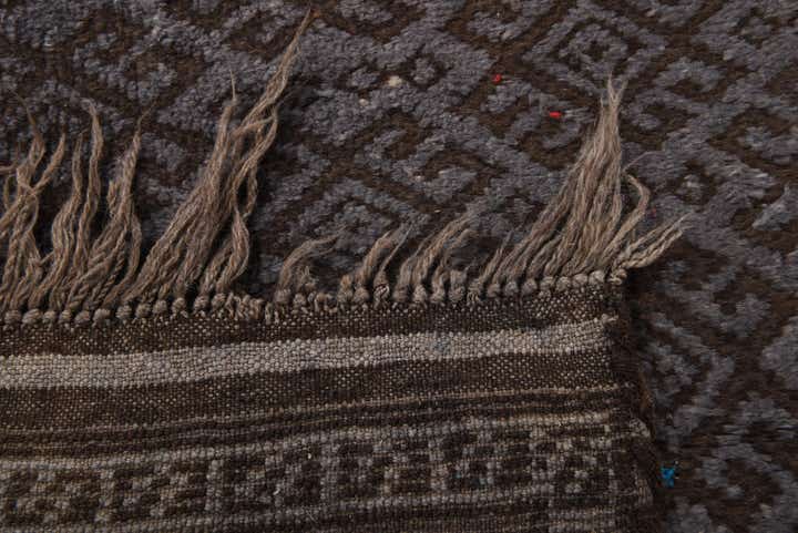 3' 4 x 4' 9 Hand Knotted Balouch Wool Rug