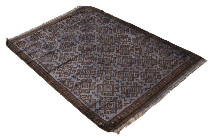 Detail image of 3' 1 x 5' Hand Knotted Balouch Wool Rug