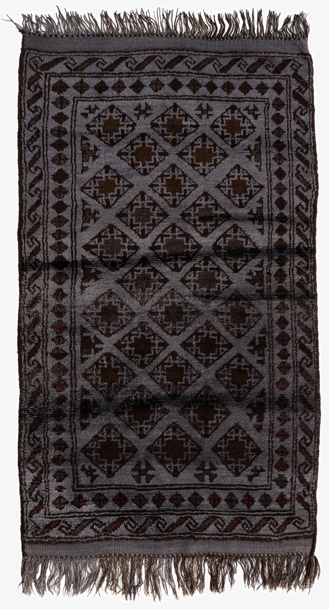 3' 2 x 5' 6  Hand Knotted Balouch Wool Rug