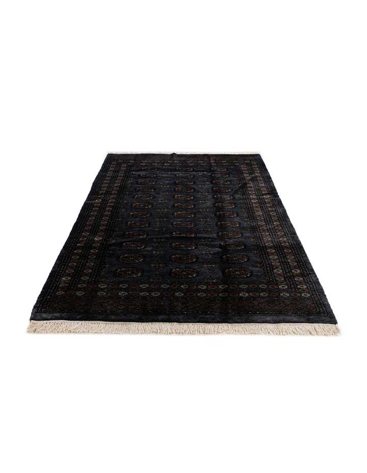 5' 3 x 8' Hand Knotted Bokhara Oriental Wool Rug