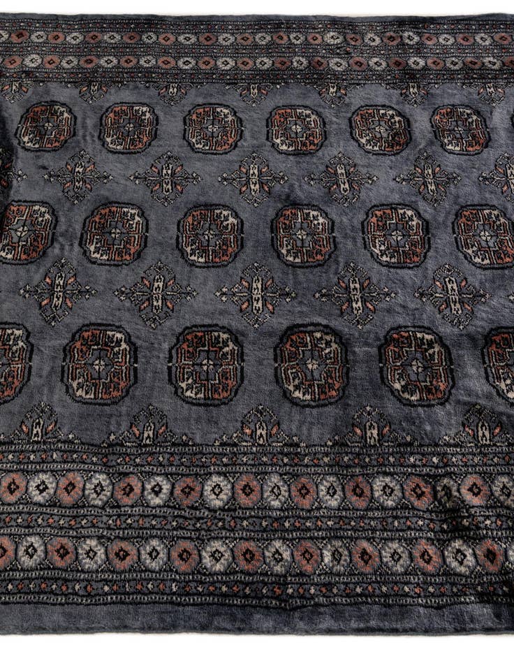 Detail image of 5' 3 x 8'  Hand Knotted Bokhara Oriental Wool Rug