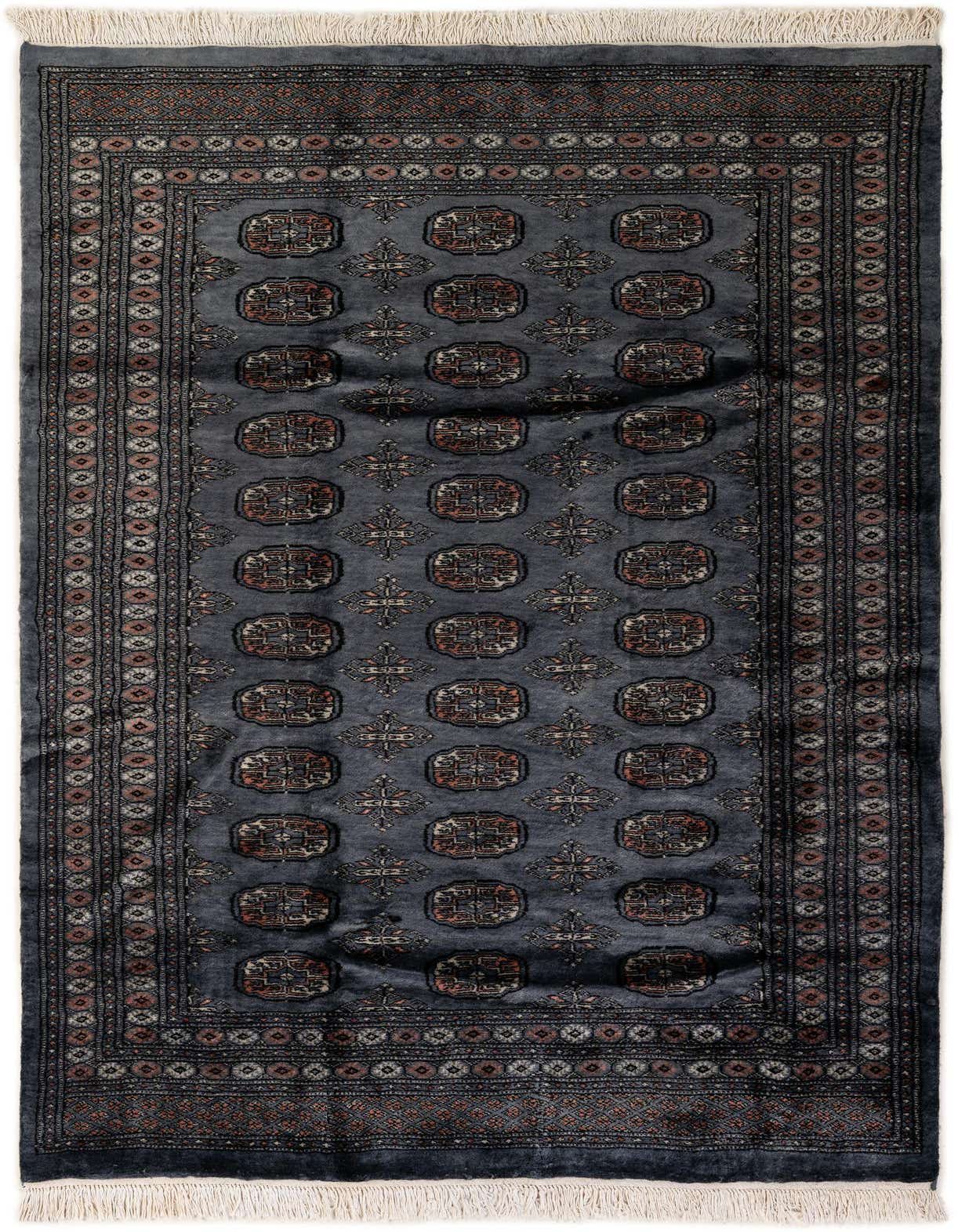 5' 3 x 8' Hand Knotted Bokhara Oriental Wool Rug