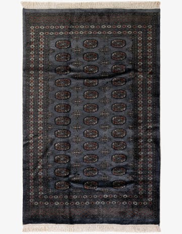 5' 3 x 8' Hand Knotted Bokhara Oriental Wool Rug