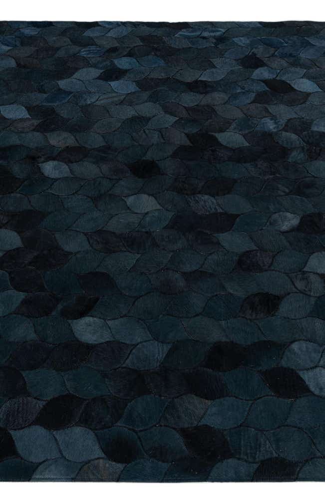 5' 1 x 8' Cowhide Leather Rug