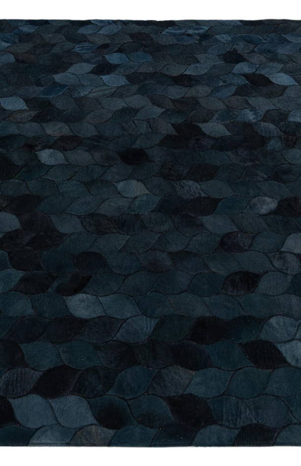 Detail image of 5' 1 x 8' Cowhide Leather Rug