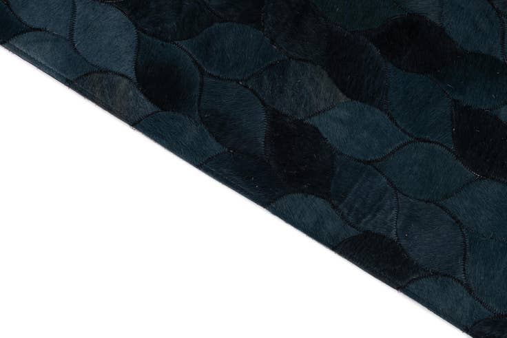 Detail image of 5' 1 x 8' Cowhide Leather Rug