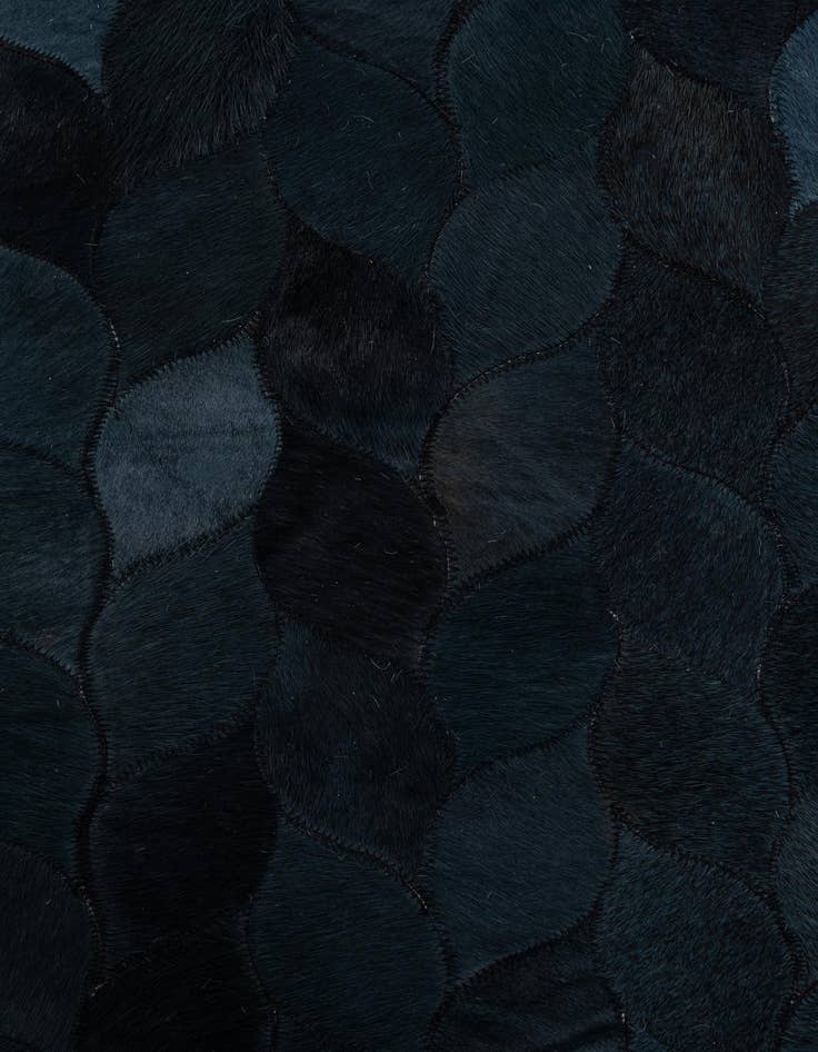 Detail image of 5' 1 x 8' Cowhide Leather Rug