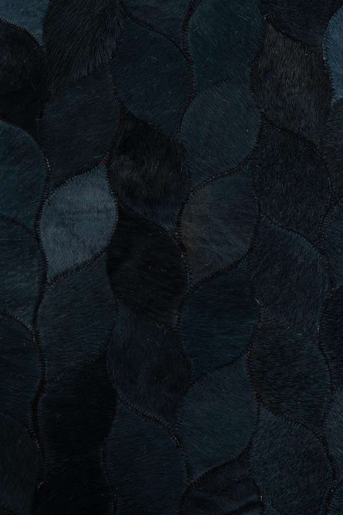 5' 1 x 8' Cowhide Leather Rug