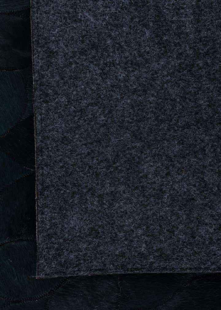 5' 1 x 8' Cowhide Leather Rug