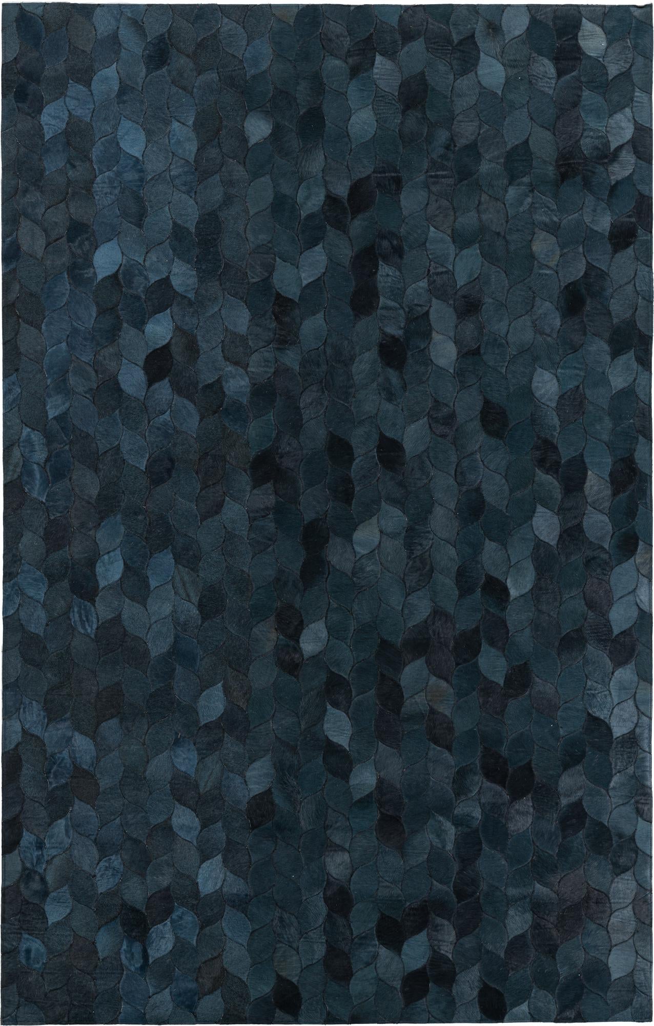 5' 1 x 8' Cowhide Leather Rug