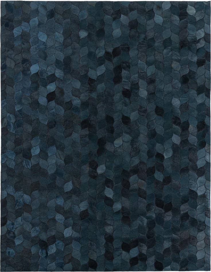 Detail image of 5' 1 x 8' Cowhide Leather Rug