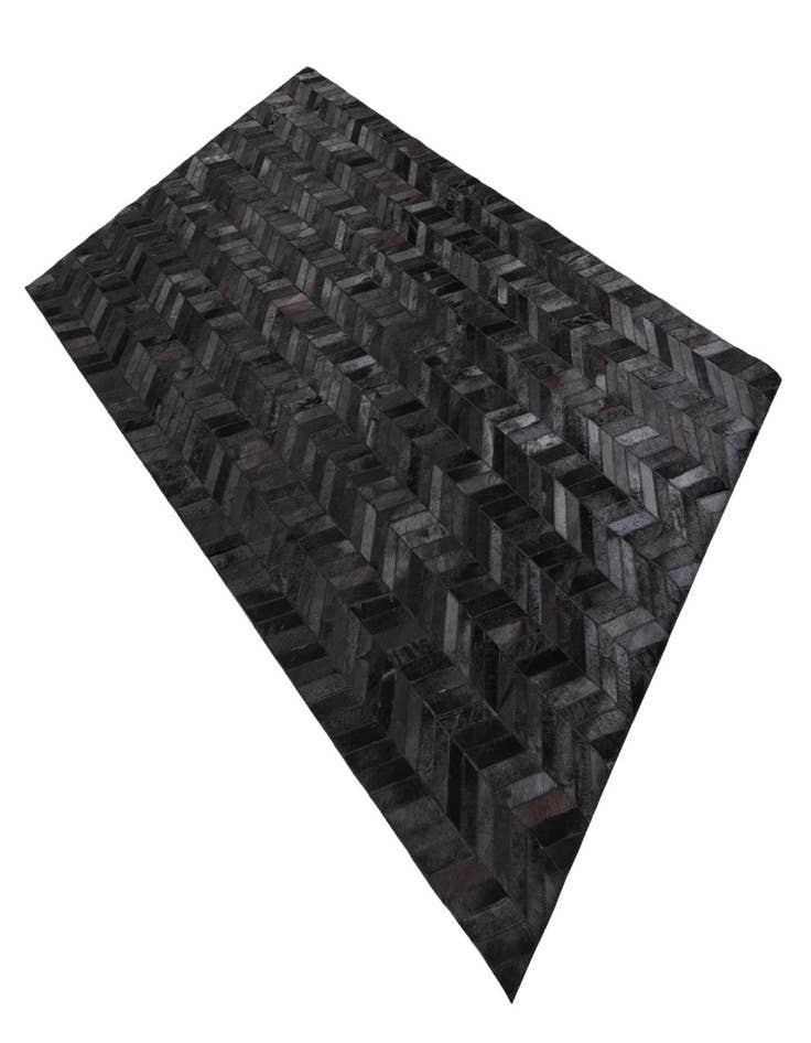 Detail image of 5' 1 x 8' Cowhide Leather Rug