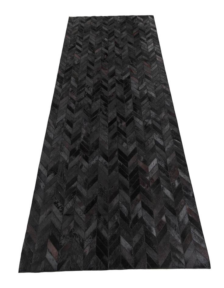 Detail image of 5' 1 x 8' Cowhide Leather Rug